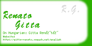 renato gitta business card